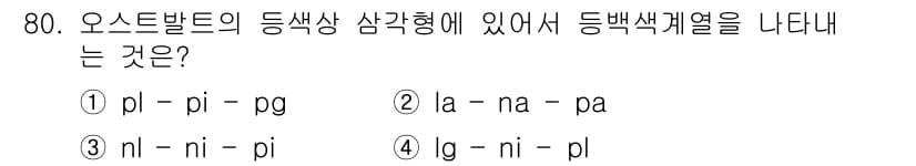 시각디자인기사 2021년 80번 - 정답과 핵심 포인트를 검수 중인 기출문제