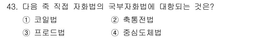 자기비파괴검사기사 2021년 43번 - 정답과 핵심 포인트를 검수 중인 기출문제