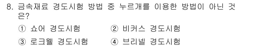 자기비파괴검사기사 2021년 8번 - 정답과 핵심 포인트를 검수 중인 기출문제
