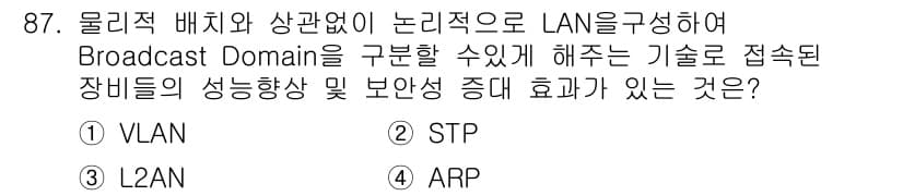 정보처리기사 2021년 87번 - 정답과 핵심 포인트를 검수 중인 기출문제