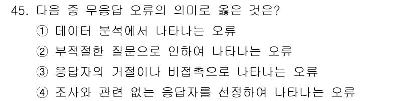 텔레마케팅관리사 2021년 45번 - 정답과 핵심 포인트를 검수 중인 기출문제