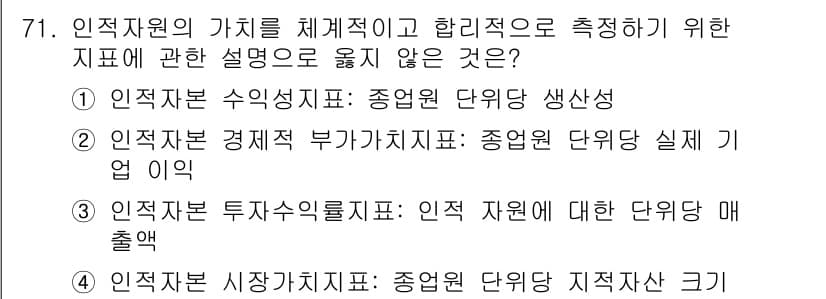 텔레마케팅관리사 2021년 71번 - 정답과 핵심 포인트를 검수 중인 기출문제