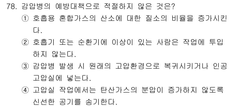 산업위생관리기사 2021년 81번 - 정답과 핵심 포인트를 검수 중인 기출문제