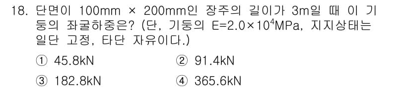 토목기사 2021년 18번 - 정답과 핵심 포인트를 검수 중인 기출문제