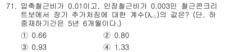 토목기사 2021년 71번 - 정답과 핵심 포인트를 검수 중인 기출문제