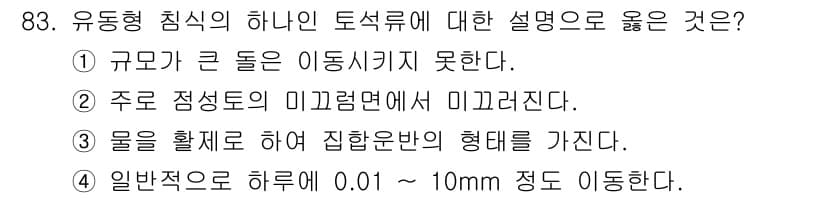 산림기사 2021년 83번 - 정답과 핵심 포인트를 검수 중인 기출문제