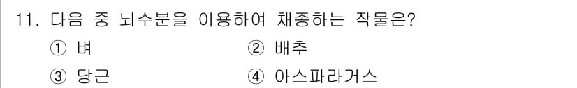 종자기사 2021년 11번 - 정답과 핵심 포인트를 검수 중인 기출문제
