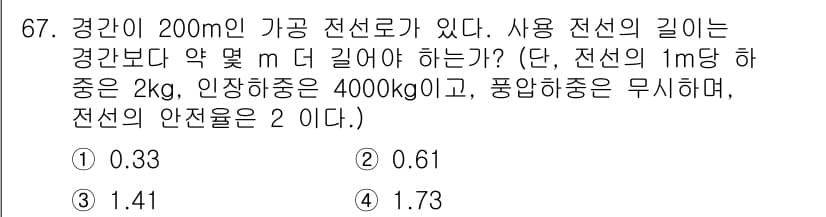 전기철도기사 2021년 67번 - 정답과 핵심 포인트를 검수 중인 기출문제