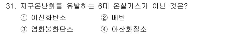 가스기사 2021년 31번 - 정답과 핵심 포인트를 검수 중인 기출문제