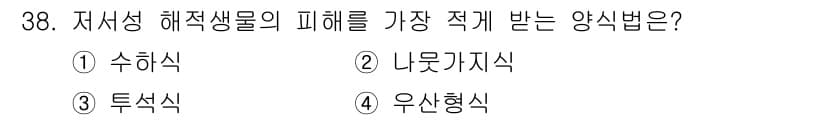 수산양식기사 2021년 38번 - 정답과 핵심 포인트를 검수 중인 기출문제