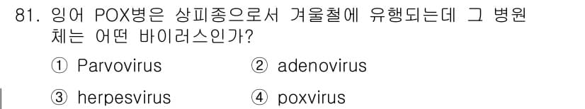 수산양식기사 2021년 81번 - 정답과 핵심 포인트를 검수 중인 기출문제
