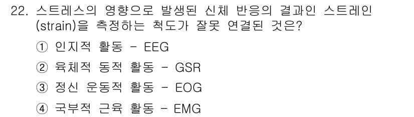 산업안전기사 2021년 22번 - 정답과 핵심 포인트를 검수 중인 기출문제