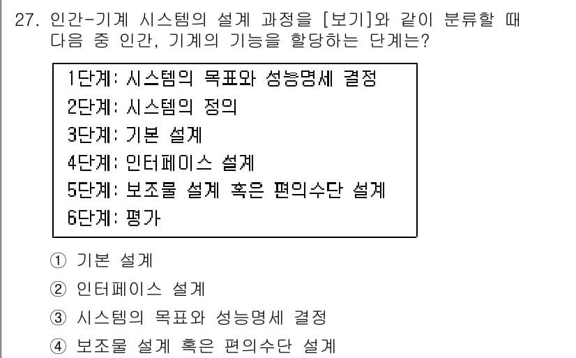 산업안전기사 2021년 27번 - 정답과 핵심 포인트를 검수 중인 기출문제