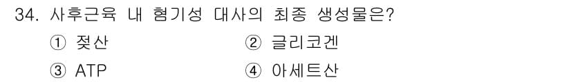 식육가공기사 2019년 34번 - 정답과 핵심 포인트를 검수 중인 기출문제