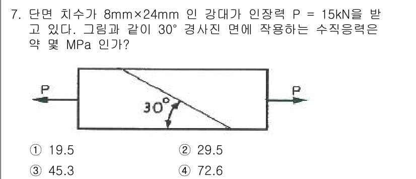 농업기계기사 2021년 7번 - 정답과 핵심 포인트를 검수 중인 기출문제