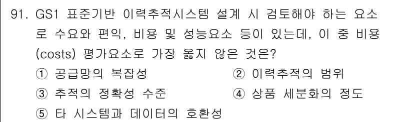 유통관리사_1급 2021년 93번 - 정답과 핵심 포인트를 검수 중인 기출문제