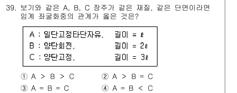 용접기사 2021년 39번 - 정답과 핵심 포인트를 검수 중인 기출문제