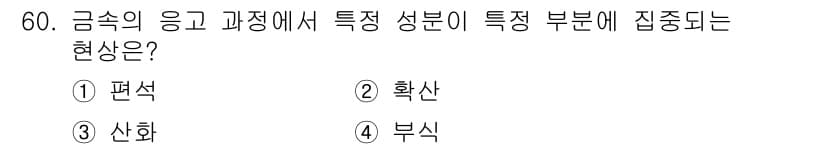 용접기사 2021년 60번 - 정답과 핵심 포인트를 검수 중인 기출문제