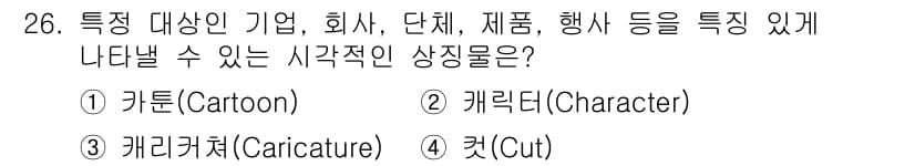멀티미디어콘텐츠제작전문가(구) 2021년 26번 - 정답과 핵심 포인트를 검수 중인 기출문제