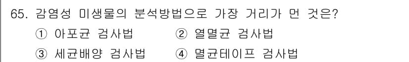 폐기물처리기사 2021년 65번 - 정답과 핵심 포인트를 검수 중인 기출문제