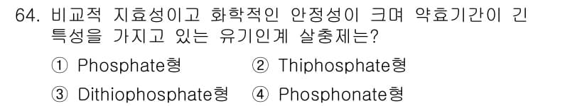 식물보호기사 2021년 64번 - 정답과 핵심 포인트를 검수 중인 기출문제