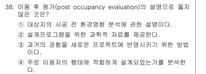 조경기사 2021년 38번 - 정답과 핵심 포인트를 검수 중인 기출문제