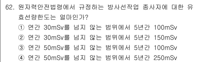 방사선비파괴검사기사(구) 2021년 63번 - 정답과 핵심 포인트를 검수 중인 기출문제
