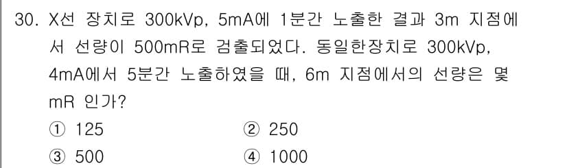방사선비파괴검사기사 2021년 31번 - 정답과 핵심 포인트를 검수 중인 기출문제