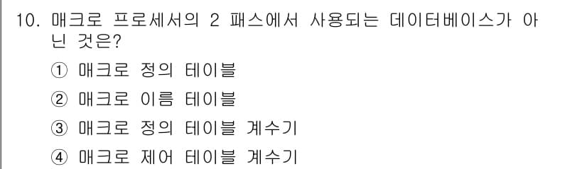 컴퓨터시스템기사(B형) 2021년 10번 - 정답과 핵심 포인트를 검수 중인 기출문제