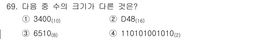 컴퓨터시스템기사(B형) 2021년 69번 - 정답과 핵심 포인트를 검수 중인 기출문제