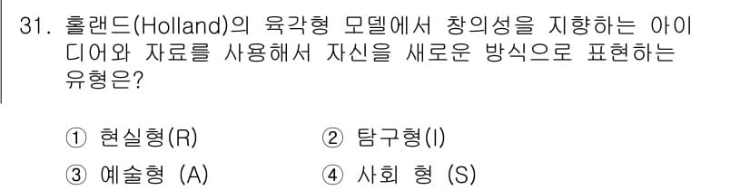 직업상담사_2급(구) 2021년 31번 - 정답과 핵심 포인트를 검수 중인 기출문제