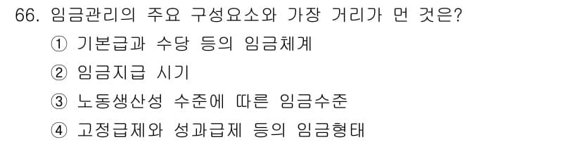 직업상담사_2급_필기 2021년 66번 - 정답과 핵심 포인트를 검수 중인 기출문제