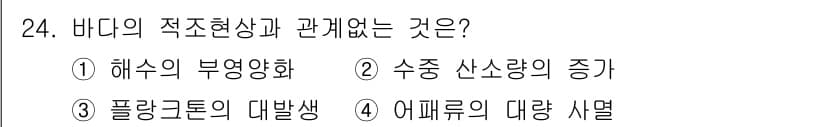 생물분류기사(동물) 2021년 24번 - 정답과 핵심 포인트를 검수 중인 기출문제