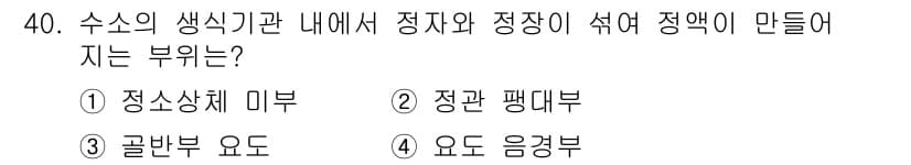축산기사 2021년 40번 - 정답과 핵심 포인트를 검수 중인 기출문제
