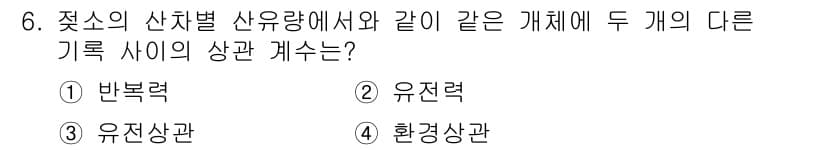 축산기사 2021년 6번 - 정답과 핵심 포인트를 검수 중인 기출문제