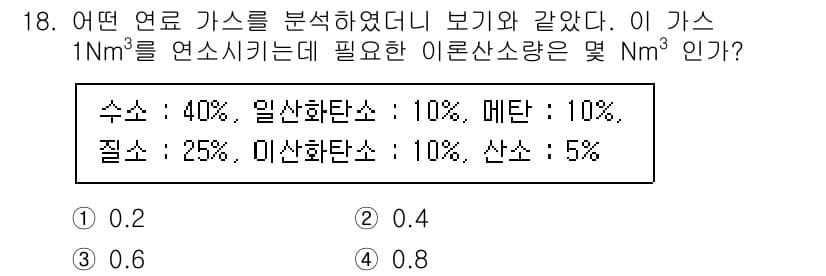 에너지관리기사 2021년 18번 - 정답과 핵심 포인트를 검수 중인 기출문제