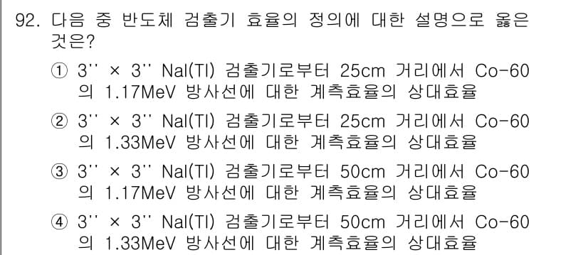 원자력기사 2021년 92번 - 정답과 핵심 포인트를 검수 중인 기출문제