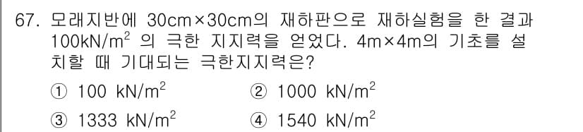 건설재료시험기사 2021년 68번 - 정답과 핵심 포인트를 검수 중인 기출문제