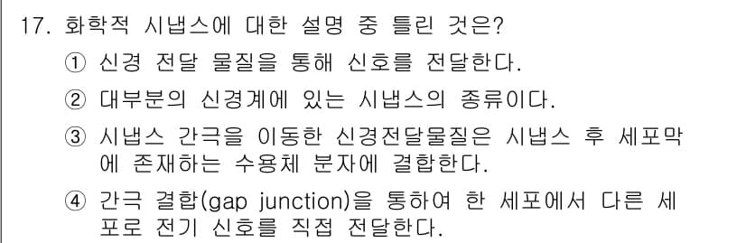 의공기사 2021년 17번 - 정답과 핵심 포인트를 검수 중인 기출문제