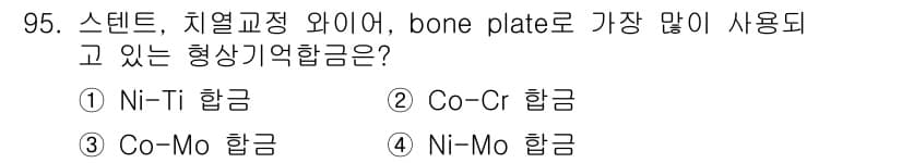 의공기사 2021년 95번 - 정답과 핵심 포인트를 검수 중인 기출문제
