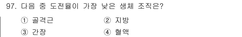 의공기사 2021년 97번 - 정답과 핵심 포인트를 검수 중인 기출문제