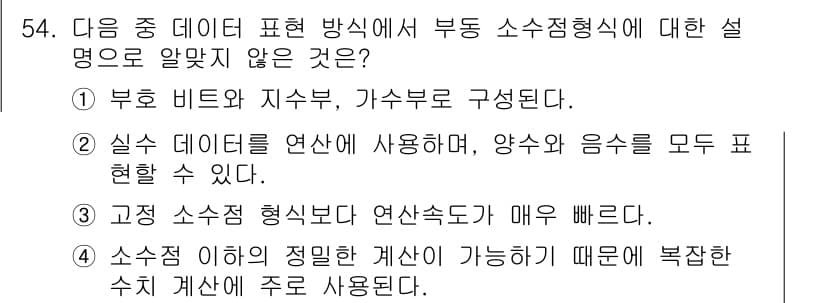 무선설비기능사 2021년 54번 - 정답과 핵심 포인트를 검수 중인 기출문제