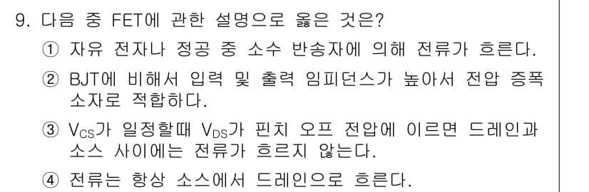 무선설비기능사 2021년 9번 - 정답과 핵심 포인트를 검수 중인 기출문제