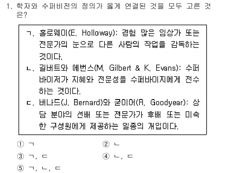 청소년상담사_1급(1교시)(구) 2021년 1번 - 정답과 핵심 포인트를 검수 중인 기출문제