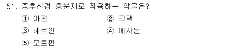 청소년상담사_1급(2교시)(구) 2021년 51번 - 정답은 2번 그락입니다. 그락은 중추신경흥분제로 작용하여 주의력과 에너지... 에 관한 핵심 기출문제
