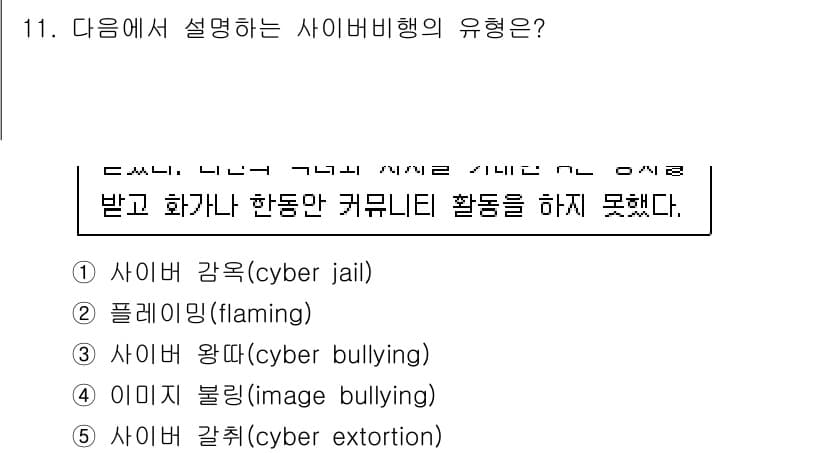 청소년상담사_1급(2교시) 2021년 11번 - 정답과 핵심 포인트를 검수 중인 기출문제