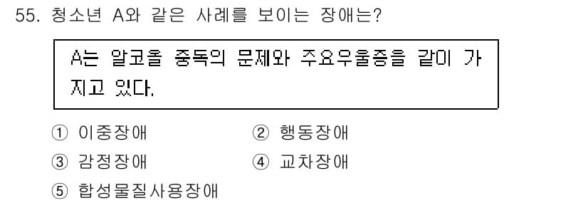 청소년상담사_1급(2교시) 2021년 55번 - 정답과 핵심 포인트를 검수 중인 기출문제
