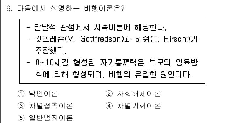 청소년상담사_1급(2교시) 2021년 9번 - 주어진 설명은 갓프레드슨의 생애 발달 이론에 대한 내용으로, 청소년기 발... 에 관한 핵심 기출문제