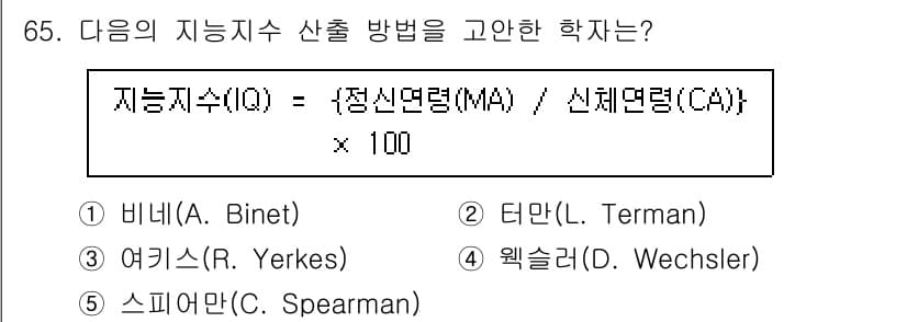 청소년상담사_2급(1교시) 2021년 65번 - 정답과 핵심 포인트를 검수 중인 기출문제