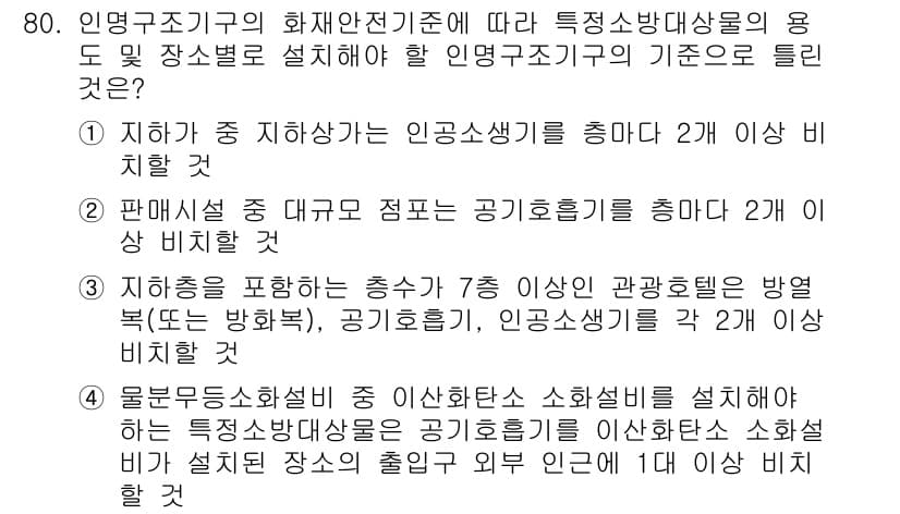 소방설비기사(기계분야) 2021년 81번 - 먼저 문제의 핵심 조건과 판단 기준을 차례대로 정리해야 합니다. 제시된 ... 에 관한 핵심 기출문제